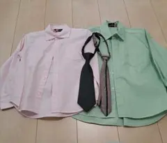 子供用フォーマルシャツ、ネクタイセット