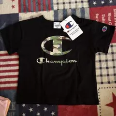Champion 迷彩ロゴ Tシャツ ブラック 90cm 新品タグ付きのサムネイル