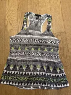 FOREVER21 幾何学模様 タンクトップ M