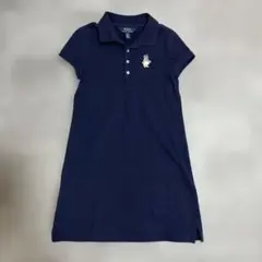 美品★ ラルフローレン　ワンピース　ベア　ネイビー　M 140