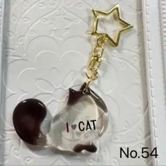 猫ちゃんレジンキーホルダー No.54
