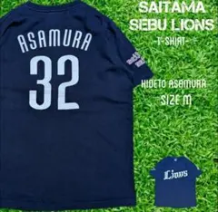 埼玉西武ライオンズ　プレイヤーズＴシャツ 中島裕之 3　Ｍ ネイビー