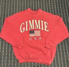 GIMMIE INTERMATIONAL USA スウェット 赤