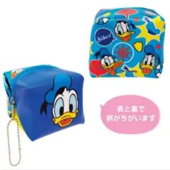 ディズニー　ドナルド　キューブ型ミニポーチ　スクエアポーチ 小物入れ