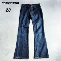 EDWIN SOMETHING SOPHIA　デニム　Gパン 28　ネイビー