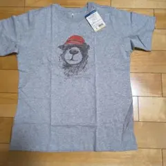 mont-bellクマの顔プリント Tシャツ XL グレー