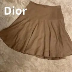 Christian Dior ブラウン フレアスカート サイズ11
