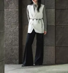 今期26春新作デプレDESPRESハウンドトゥースボウタイブラウス