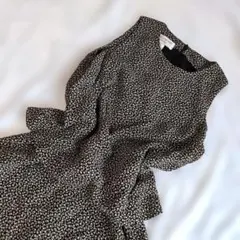 90s フェミニン クラシック 小花柄 ノースリーブ ワンピース きれいめ 古着