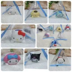 新品 未開封 まとめ キティちゃん　マイメロ シナモロール 寝ポーズ ポムポムプ