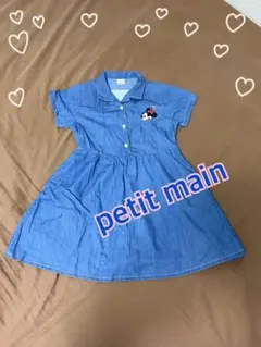 petit main ミニーマウス ワンピース 半袖