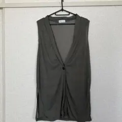 ダークグレー ノースリーブベスト