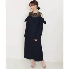 STAIR NOBLE別注ワンピース　ネイビー