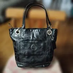 COACH ブラック トートバッグ