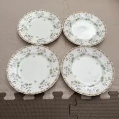 花柄皿　4枚セット