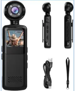 早い者勝ち‼️アクションカメラ　ウェアラブルカメラ　32GBカード付き スマホ連携
