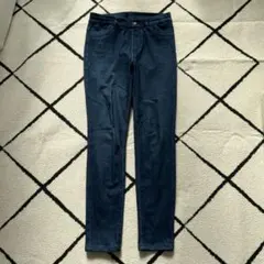 ダークブルー スキニーデニム ハイウエスト