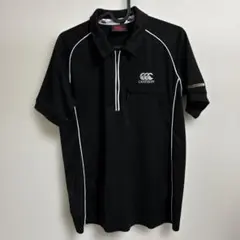 Canterbury 黒 ポロシャツ NZロゴ付き Mサイズ - メルカリ
