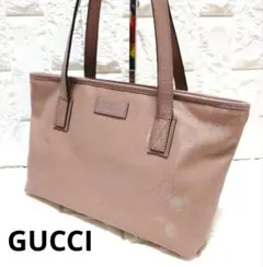 日本限定・美品】GUCCI トート インプリメ ピンクベージュ 211138 