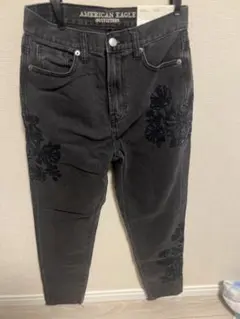 アメリカンイーグルMOM JEANハイライズ リラックス テーパード デニム