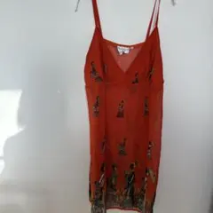 pink girl キャミワンピース 2X オレンジ