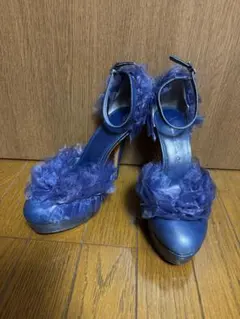 TSURU by Mariko Oikawa オーガンジーフリルパンプスのサムネイル