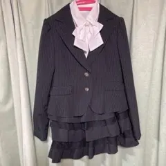 卒業式　スーツ　女の子　ブラック　スカート
