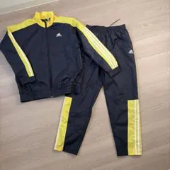 美品！！adidas ジャージ ネイビー/イエロー　160