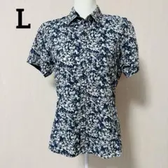 【COMME CA MEN】シャツ/ブラウス/ボタニカル柄/Lサイズのサムネイル