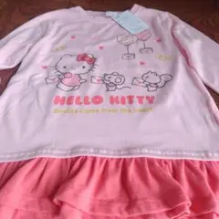 新品 未使用 ハローキティ 長袖Tシャツ ピンク 120
