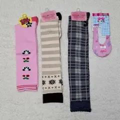 ​新品未使用 キッズ 靴下 4足セット 15〜21cm 女の子 まとめ売り