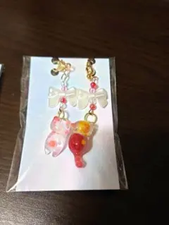 No.3363//ぐで猫 ハンドメイド チャーム パーツ - メルカリ
