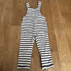 H&M ストライプ オーバーオール 92