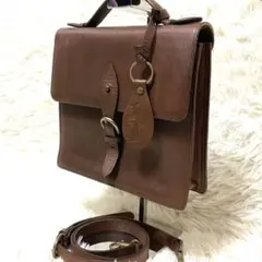 【希少】マーガレットハウエル ハンド ショルダー 2way オールレザー こげ茶