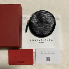 【新品未使用品】BONAVENTURA 黒 円形コインケース