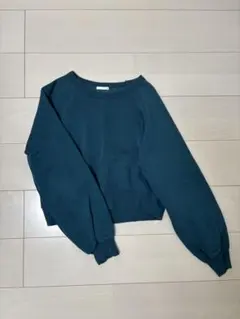 【美品】GU スクール クロップドスウェット S 裏起毛　ハイウエスト 学生