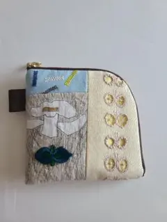◆ハンドメイド◆ ミナペルホネン　薄型ポーチ　サムタイムズラッキー