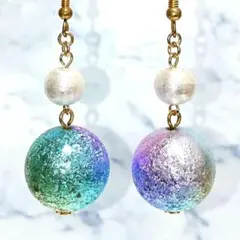 1/31販売終了値下げ★【ピアス】虹色 大ぶり レインボー シンプル 春夏