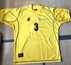 Lotto HITASHIサッカーシャツ XL 黄色 背番号3