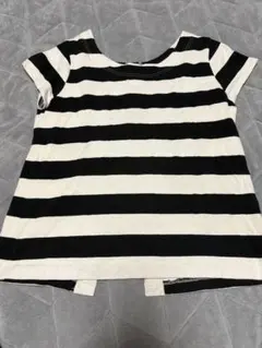DANA FANEUIL ボーダーTシャツ バックボタンのサムネイル