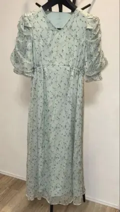 マジェスティックレゴン　ワンピース　花柄　グリーン　新品未使用　タグ付き