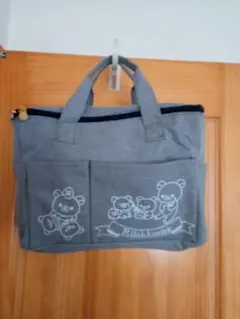 リラックマ グレー トートバッグ