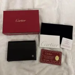 本日のみ！3千引き Cartier 名刺入れ！バーガンディ！（カードポケット有り 本日のみ！3千引き Cartier 名刺入れ！バーガンディ！（カードポケット