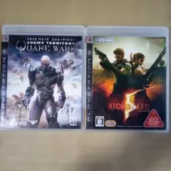 PS3ソフト クウェイクウォーズ&バイオハザード5
