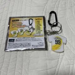 2026年 ホークス　ユニフォーム型　アクリルキーホルダー　＃99野村勇　新品