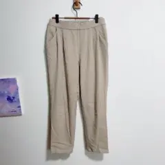 ビス　Vis テーパードパンツ　ベージュ　綺麗め　カジュアル　M