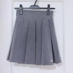 evelyn グレー プリーツ スカパン