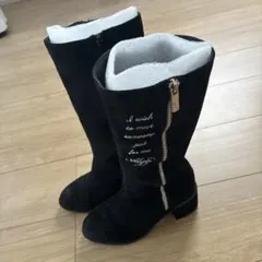 ALGY ブラック ロングブーツ21.0cmのサムネイル