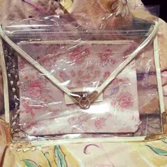リズリサ ノベルティ クリアバック 薔薇 バッグ クラッチ