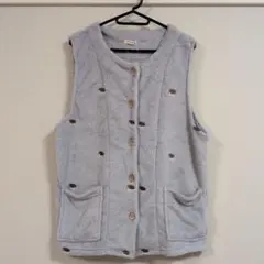 【訳あり新品】ハリネズミ柄　あったかベスト　ルームウェア　防寒